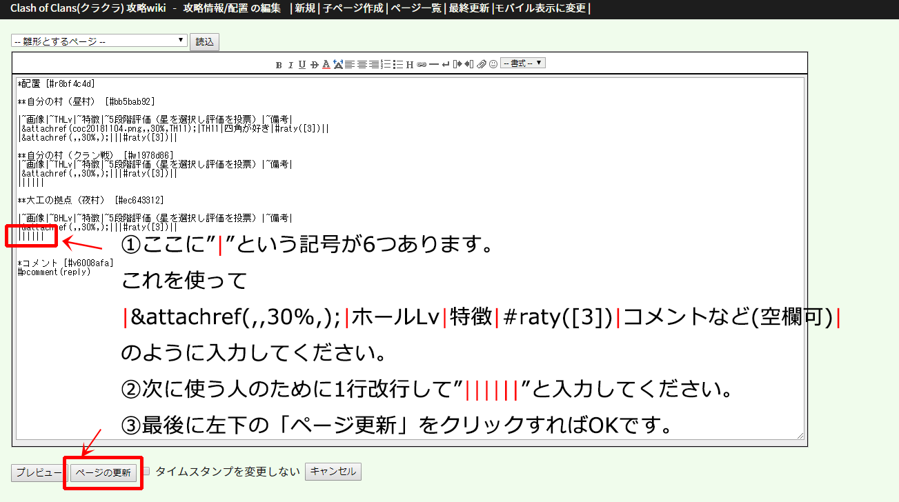 表の使い方